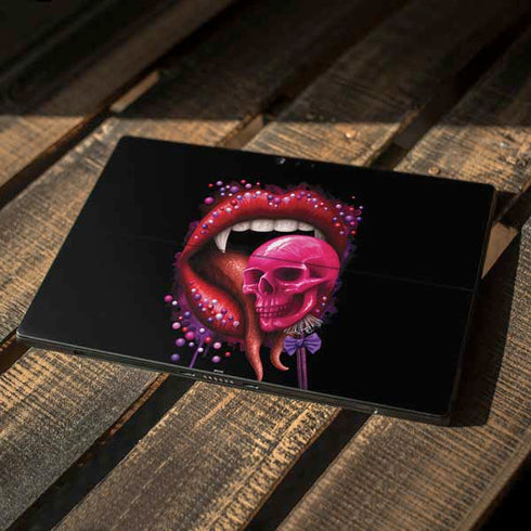 Vampire Skull Lollypop by Sarah Richter Surface Pro 6 Skin