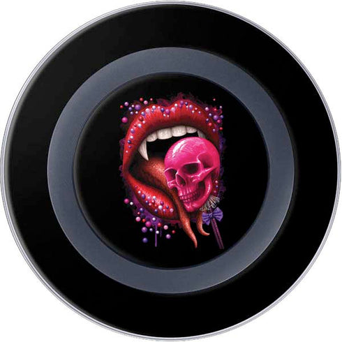 Vampire Skull Lollypop by Sarah Richter Wireless Charger Skin