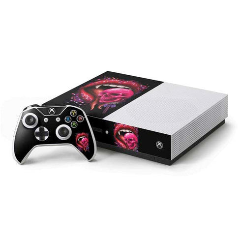 Vampire Skull Lollypop by Sarah Richter Xbox One S Console and Controller Bundle Skin