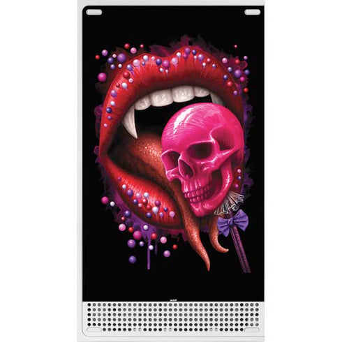 Vampire Skull Lollypop by Sarah Richter Xbox Series S Console Skin