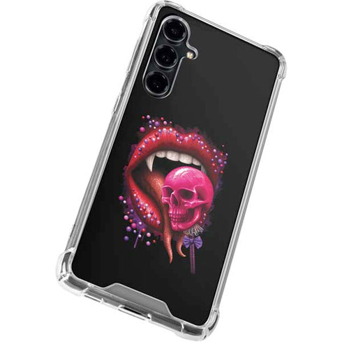 Vampire Skull Lollypop by Sarah Richter Galaxy S23 FE Clear Case