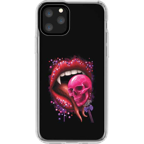 Vampire Skull Lollypop by Sarah Richter iPhone 11 Pro Clear Case