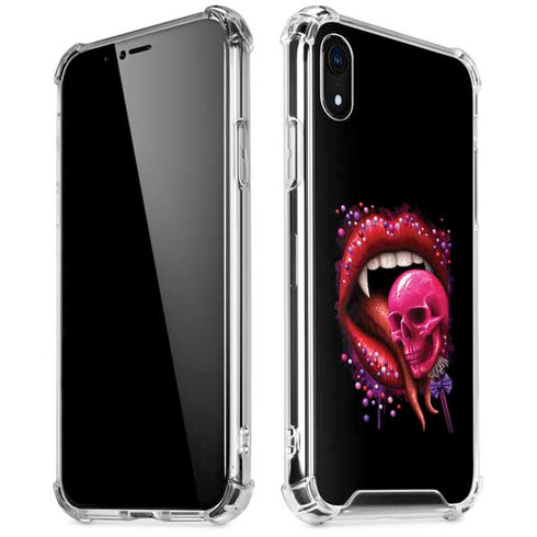 Vampire Skull Lollypop by Sarah Richter iPhone XR Clear Case