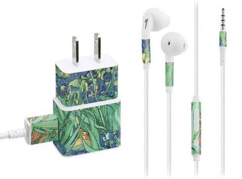 Vincent Van Gogh Irises Phone Charger Skin