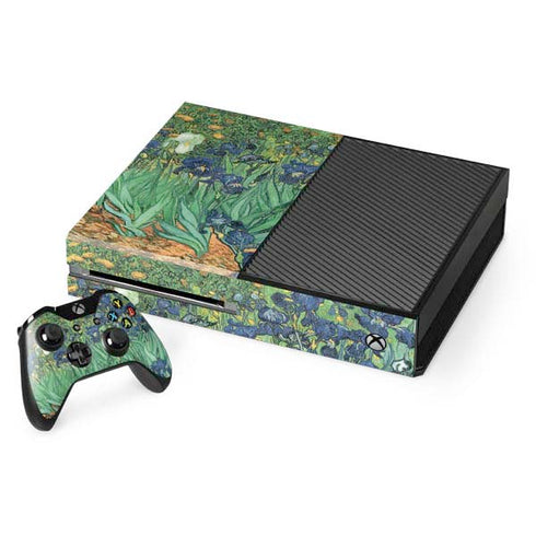Vincent Van Gogh Irises Xbox One Console and Controller Bundle Skin