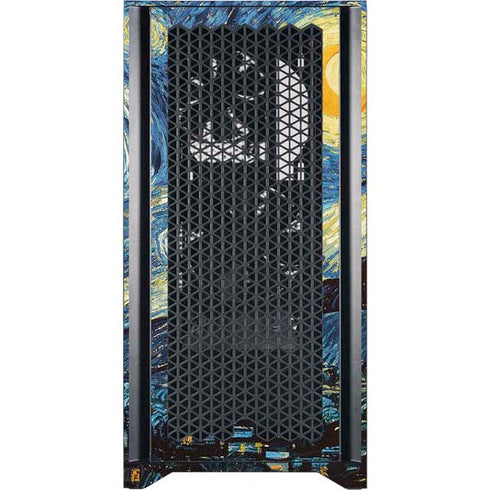 Vincent Van Gogh The Starry Night Corsair 4000D Tempered Glass Mid-Tower ATX Case Skin