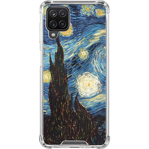 Vincent Van Gogh The Starry Night Galaxy A12 Clear Case