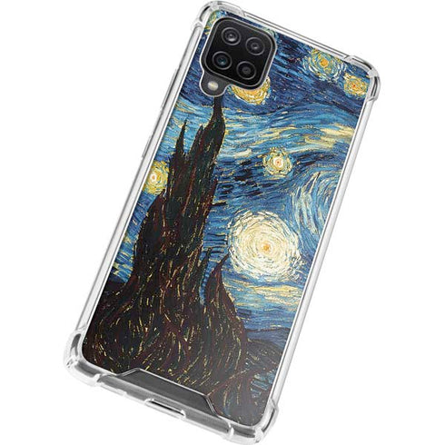 Vincent Van Gogh The Starry Night Galaxy A12 Clear Case