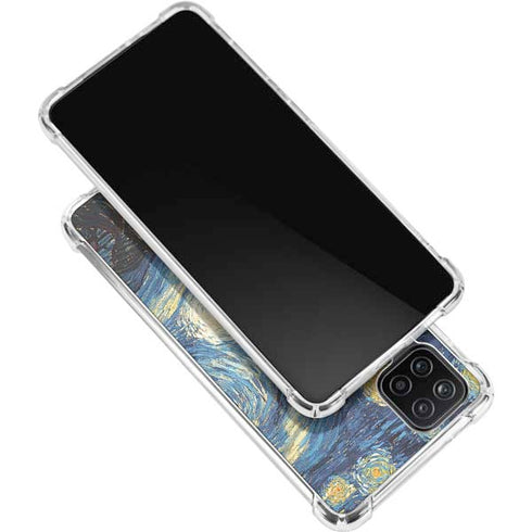 Vincent Van Gogh The Starry Night Galaxy A12 Clear Case