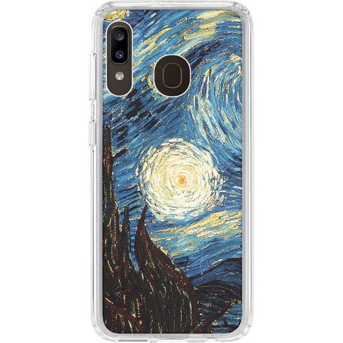 Vincent Van Gogh The Starry Night Galaxy A20 Clear Case