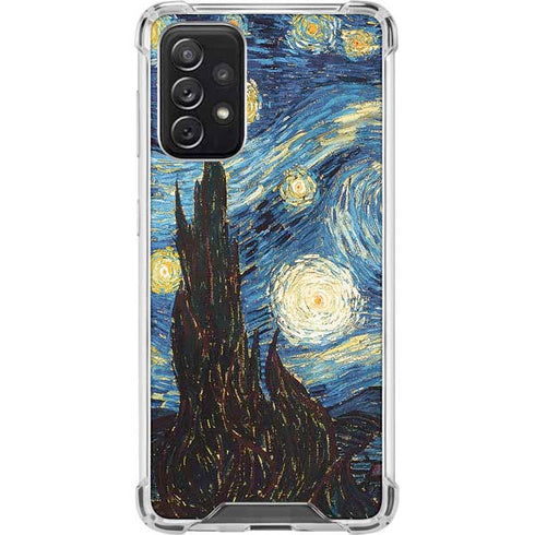 Vincent Van Gogh The Starry Night Galaxy A72 5G Clear Case