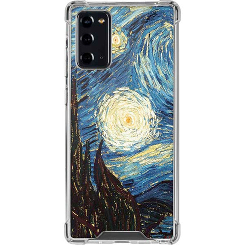 Vincent Van Gogh The Starry Night Galaxy Note20 5G Clear Case