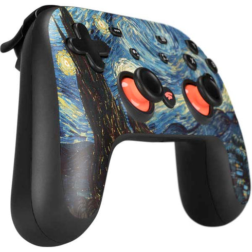 Vincent Van Gogh The Starry Night Google Stadia Controller Skin