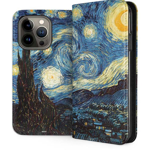 Vincent Van Gogh The Starry Night iPhone 13 Pro Folio Case