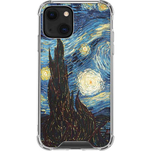 Vincent Van Gogh The Starry Night iPhone 14 Plus Clear Case