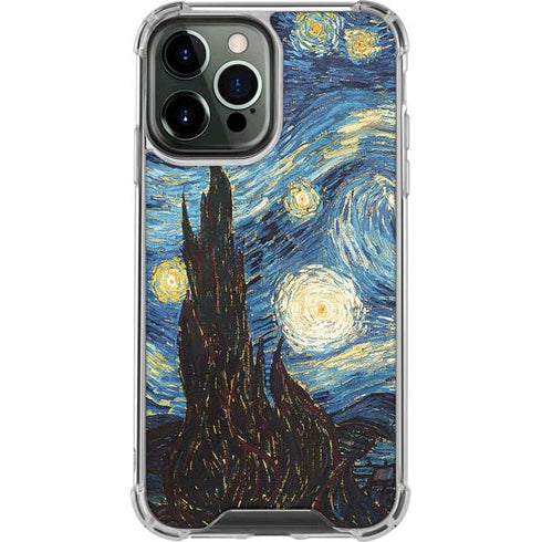 Vincent Van Gogh The Starry Night iPhone 14 Pro Max Clear Case