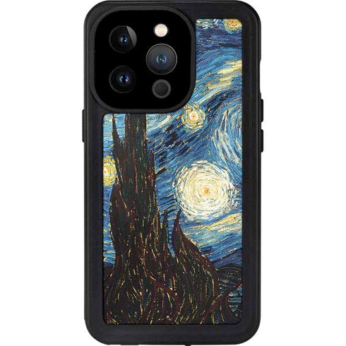 Vincent Van Gogh The Starry Night iPhone 14 Pro Waterproof Case