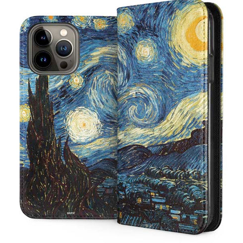 van Gogh - The Starry Night by Van Gogh iPhone 15 Pro Max Folio Case