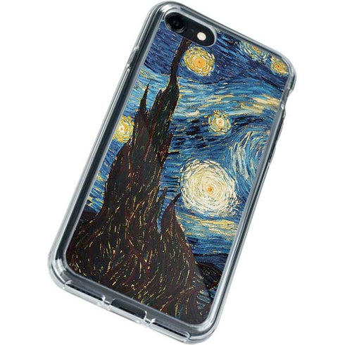 Vincent Van Gogh The Starry Night iPhone SE (2nd & 3rd Gen) Clear Case