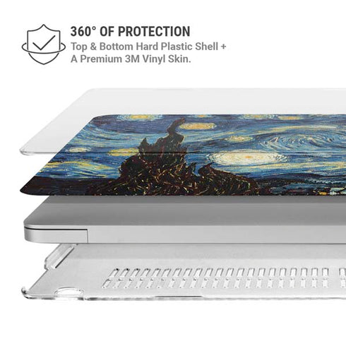 van Gogh - The Starry Night by Van Gogh MacBook Air 13in M1 (2021) Case plus Skin