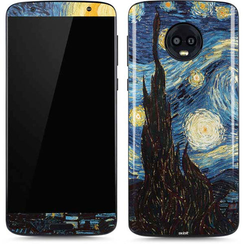 Vincent Van Gogh The Starry Night Moto G6 Skin