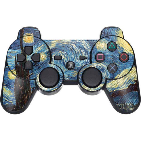 Vincent Van Gogh The Starry Night PS3 Dual Shock wireless controller Skin