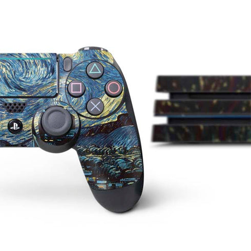 Vincent Van Gogh The Starry Night PS4 Pro Bundle Skin