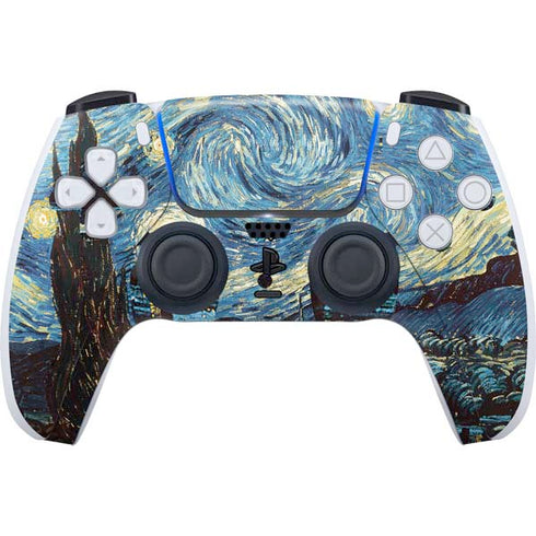 Vincent Van Gogh The Starry Night PS5 Controller Skin