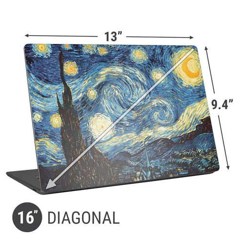 Vincent Van Gogh The Starry Night Universal Laptop 16in (13 x 9.4in) Skin