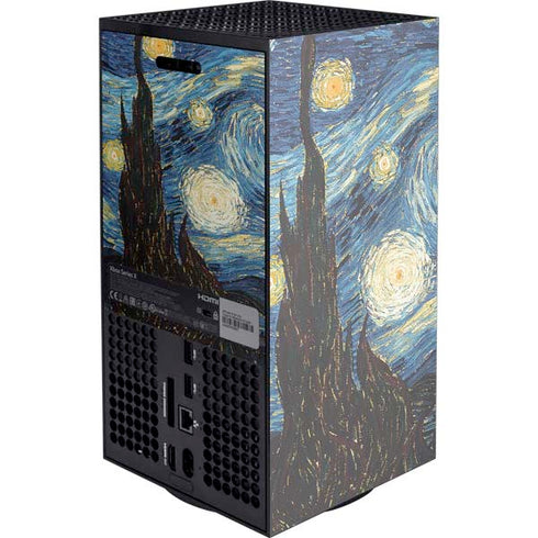 Vincent Van Gogh The Starry Night Xbox Series X Console Skin
