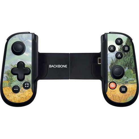 van Gogh - Wheatfield with Cypresses by Van Gogh Backbone One for iPhone Game Controller Skin