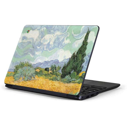 Vincent Van Gogh Wheatfield with Cypresses Samsung Chromebook Skin