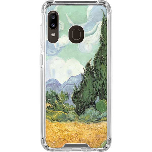 Vincent Van Gogh Wheatfield with Cypresses Galaxy A30 Clear Case