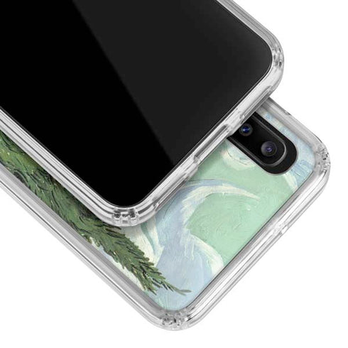 Vincent Van Gogh Wheatfield with Cypresses Galaxy A30 Clear Case