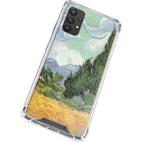 Vincent Van Gogh Wheatfield with Cypresses Galaxy A32 5G Clear Case