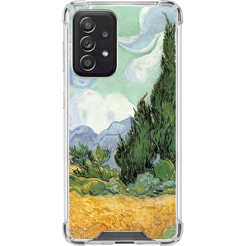 Vincent Van Gogh Wheatfield with Cypresses Galaxy A52 5G Clear Case