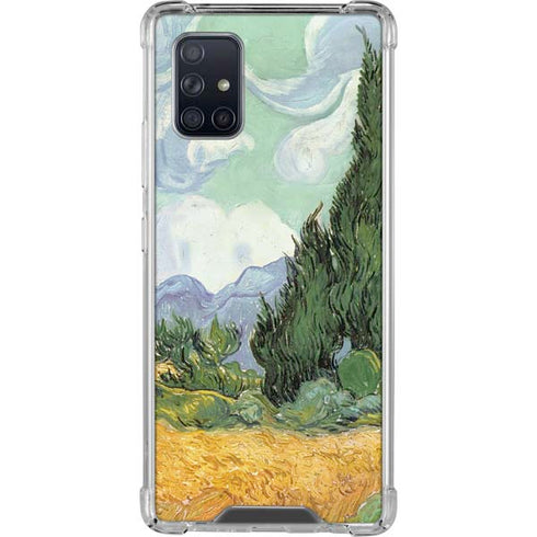 Vincent Van Gogh Wheatfield with Cypresses Galaxy A71 5G Clear Case