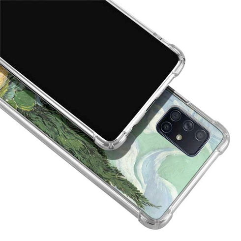 Vincent Van Gogh Wheatfield with Cypresses Galaxy A71 5G Clear Case