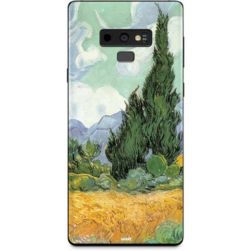 Vincent Van Gogh Wheatfield with Cypresses Galaxy Note 9 Skin