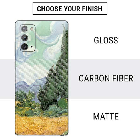 Vincent Van Gogh Wheatfield with Cypresses Galaxy Note20 5G Skin