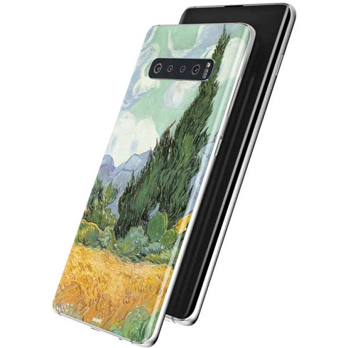 Vincent Van Gogh Wheatfield with Cypresses Galaxy S10 Plus Skin