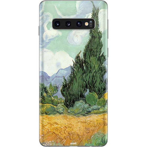 Vincent Van Gogh Wheatfield with Cypresses Galaxy S10 Skin
