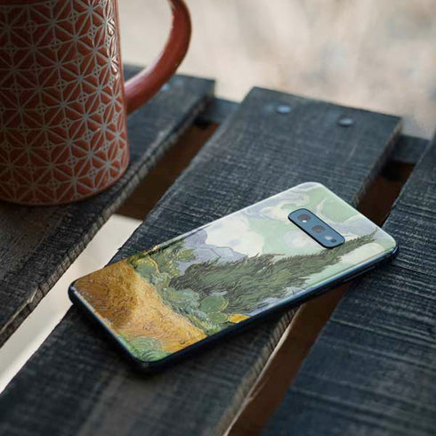 Vincent Van Gogh Wheatfield with Cypresses Galaxy S10e Skin