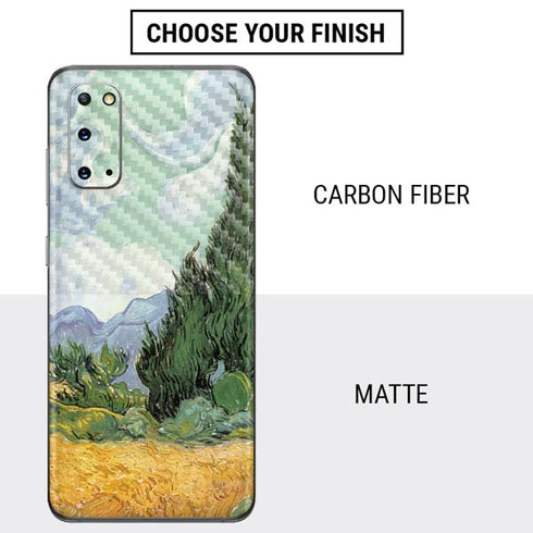 Vincent Van Gogh Wheatfield with Cypresses Galaxy S20 Skin