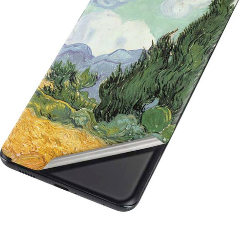 Vincent Van Gogh Wheatfield with Cypresses Galaxy S21 5G Skin