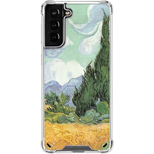 Vincent Van Gogh Wheatfield with Cypresses Galaxy S21 Plus 5G Clear Case