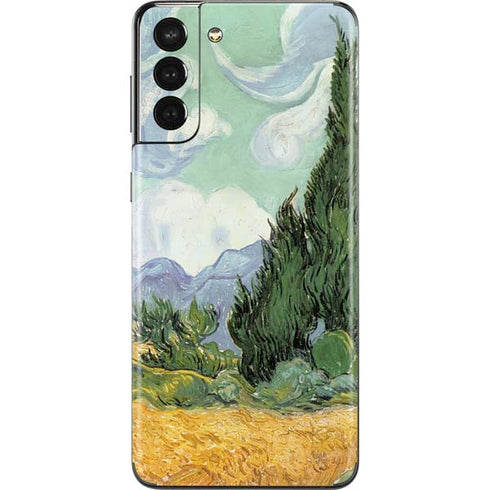 Vincent Van Gogh Wheatfield with Cypresses Galaxy S21 Plus 5G Skin