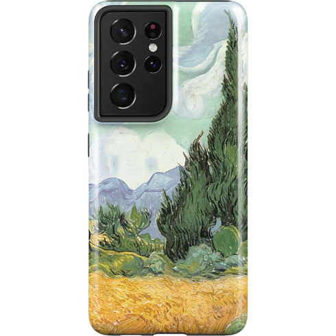 Vincent Van Gogh Wheatfield with Cypresses Galaxy S21 Ultra 5G Pro Case