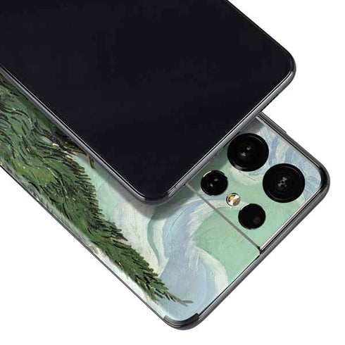Vincent Van Gogh Wheatfield with Cypresses Galaxy S21 Ultra 5G Skin