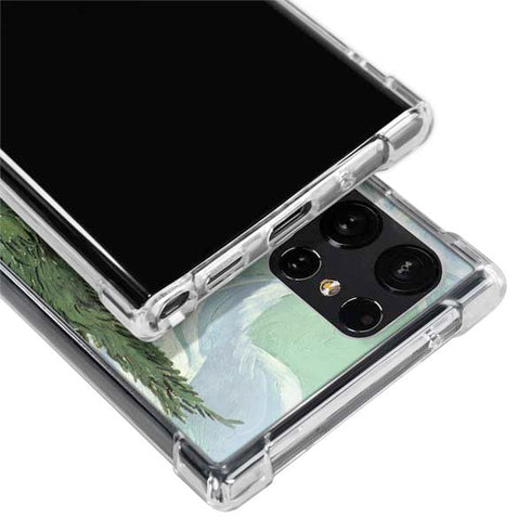 Vincent Van Gogh Wheatfield with Cypresses Galaxy S22 Ultra Clear Case